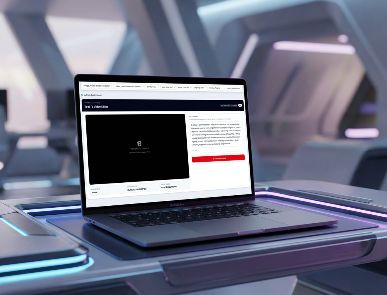 Submit prompt and model